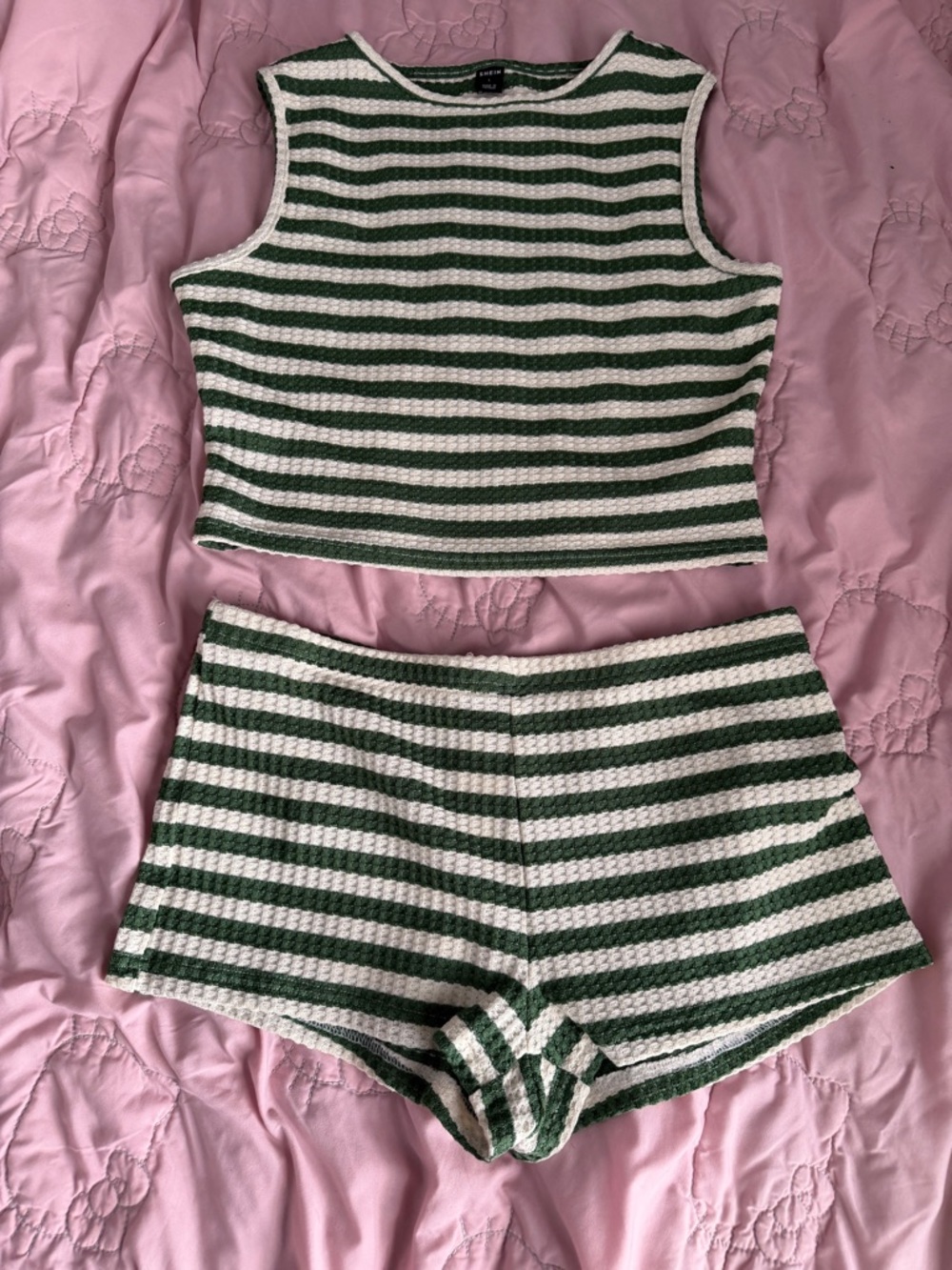 Striped two piece set